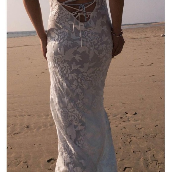 Crepe silk multi-way tie back dress - Picture 5 of 6